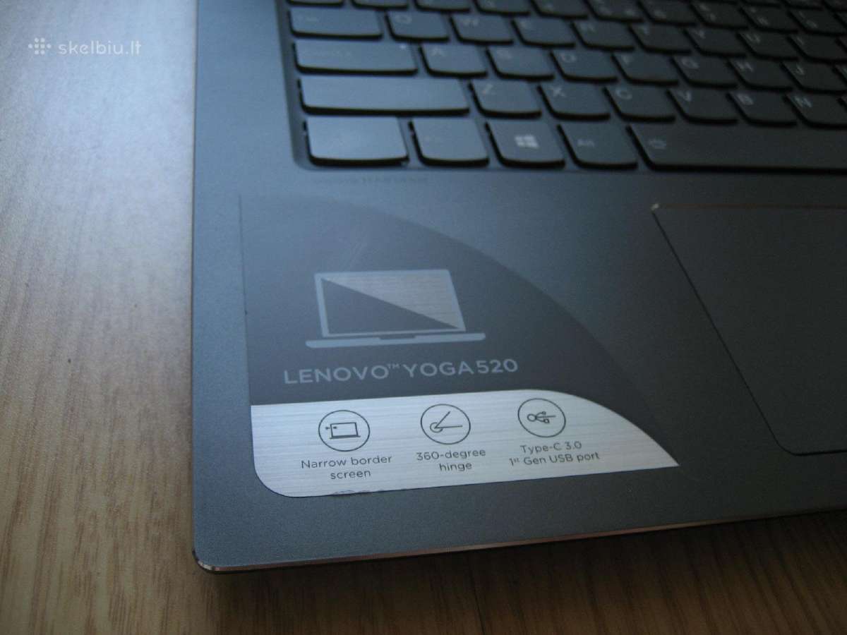 Lenovo Yoga 520 14.0 Fhd Ips touch/ 8gb/ 256gb - nuotraukos Nr. 4