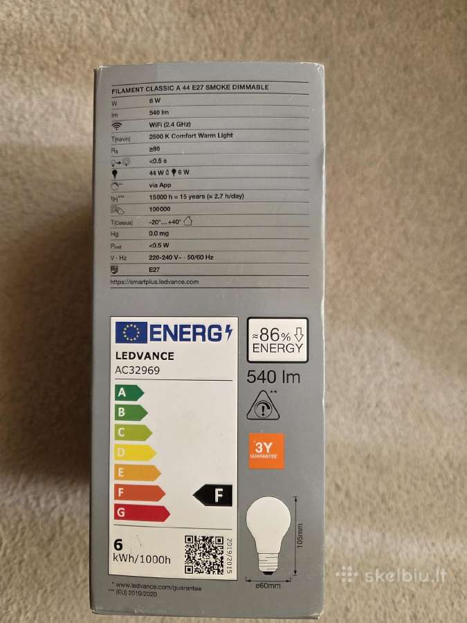 Ledvance Smart+ WiFi išmanioji LED lemputė - nuotraukos Nr. 5
