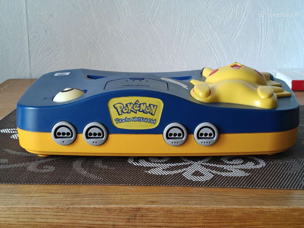 Pikachu Nintendo 64 konsolė - nuotraukos Nr. 2