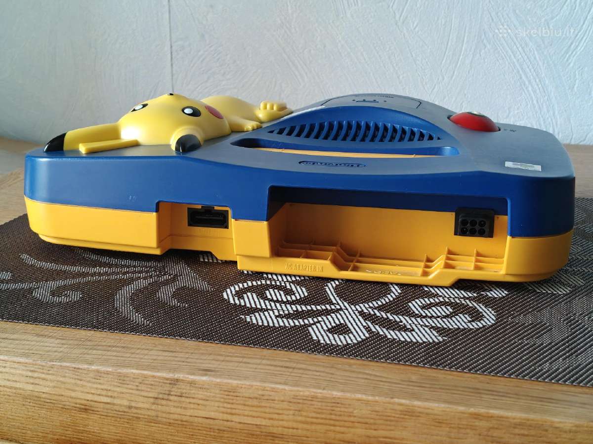 Pikachu Nintendo 64 konsolė - nuotraukos Nr. 3