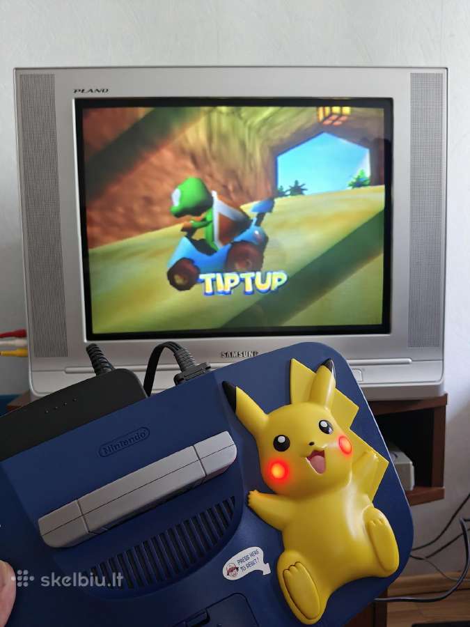 Pikachu Nintendo 64 konsolė - nuotraukos Nr. 5
