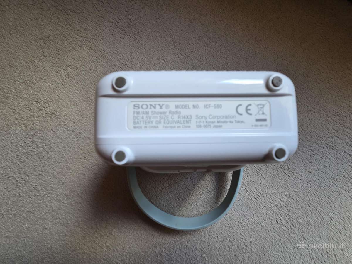 Sony Icf-s80 nešiojamas Fm/am dušo radijas - nuotraukos Nr. 7