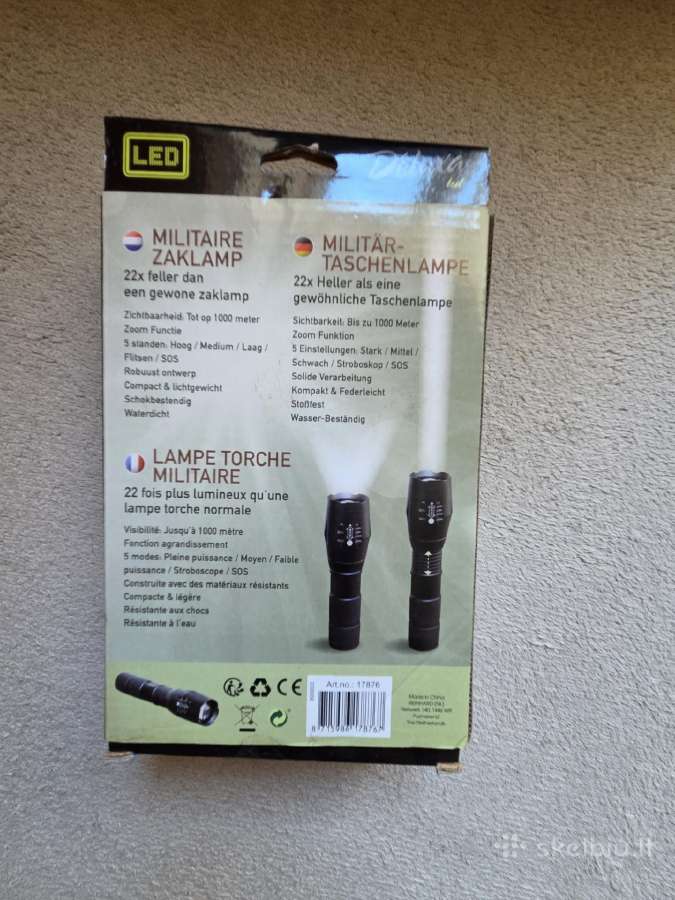 Taktinis LED prožektorius Deluxa Militaire Torch - nuotraukos Nr. 6