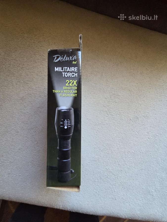 Taktinis LED prožektorius Deluxa Militaire Torch - nuotraukos Nr. 3