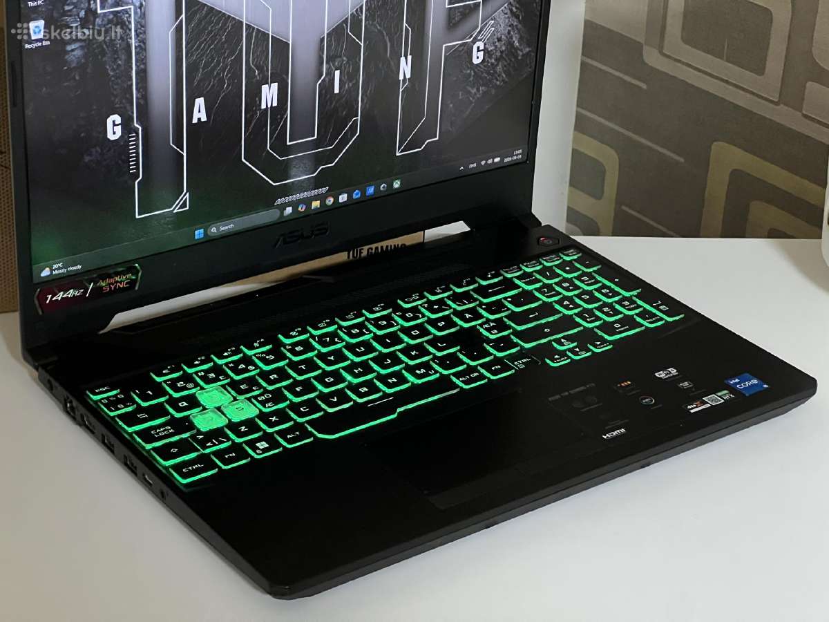Parduodamas Asus Tuf su Rtx 3050, I5-11k, 144hz. - nuotraukos Nr. 3