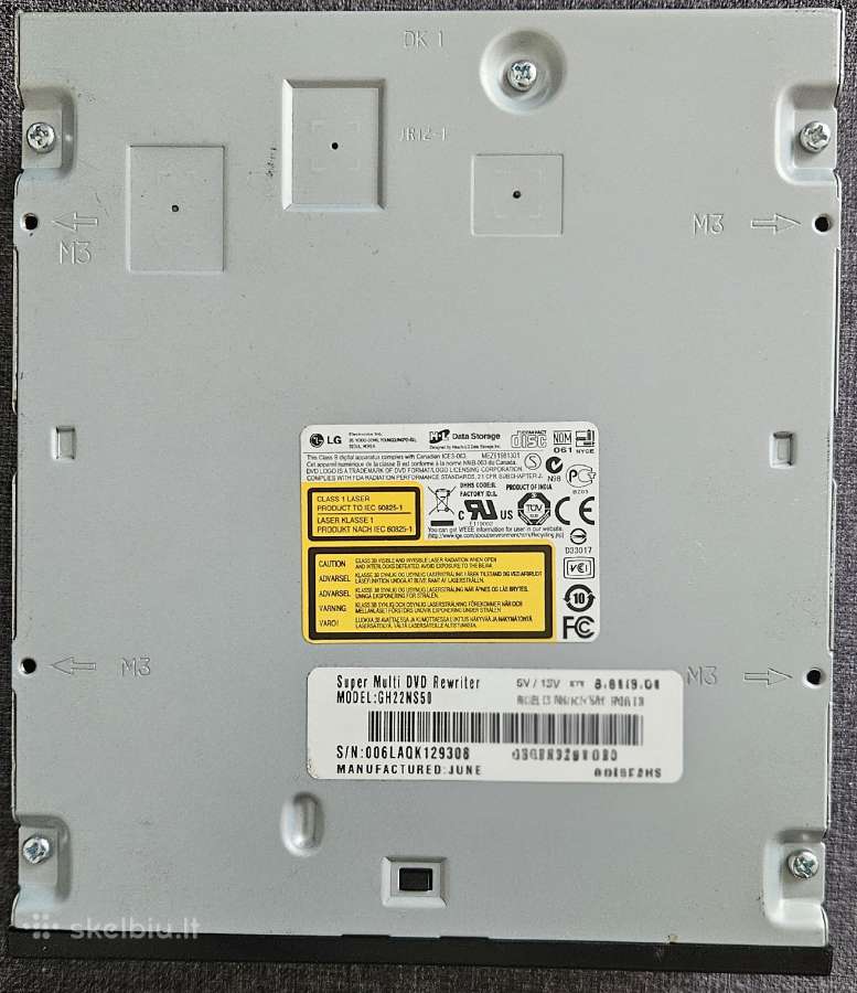 Skaitytuvas LG Super Multi Dvd Rewriter - nuotraukos Nr. 3