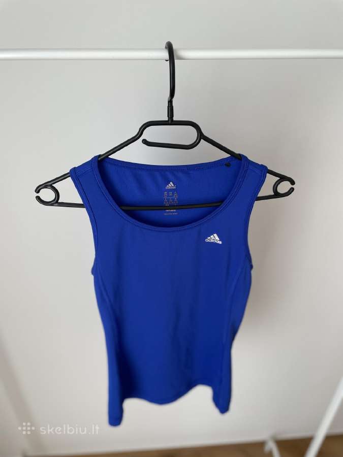 Adidas Climalite mėlyni sportiniai marškinėliai - nuotraukos Nr. 2