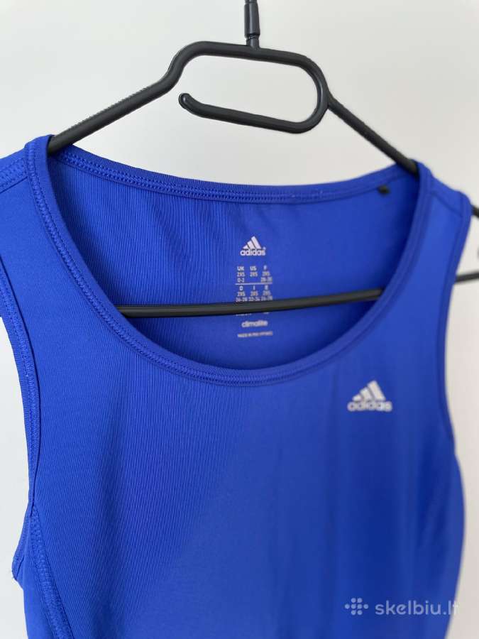 Adidas Climalite mėlyni sportiniai marškinėliai - nuotraukos Nr. 3