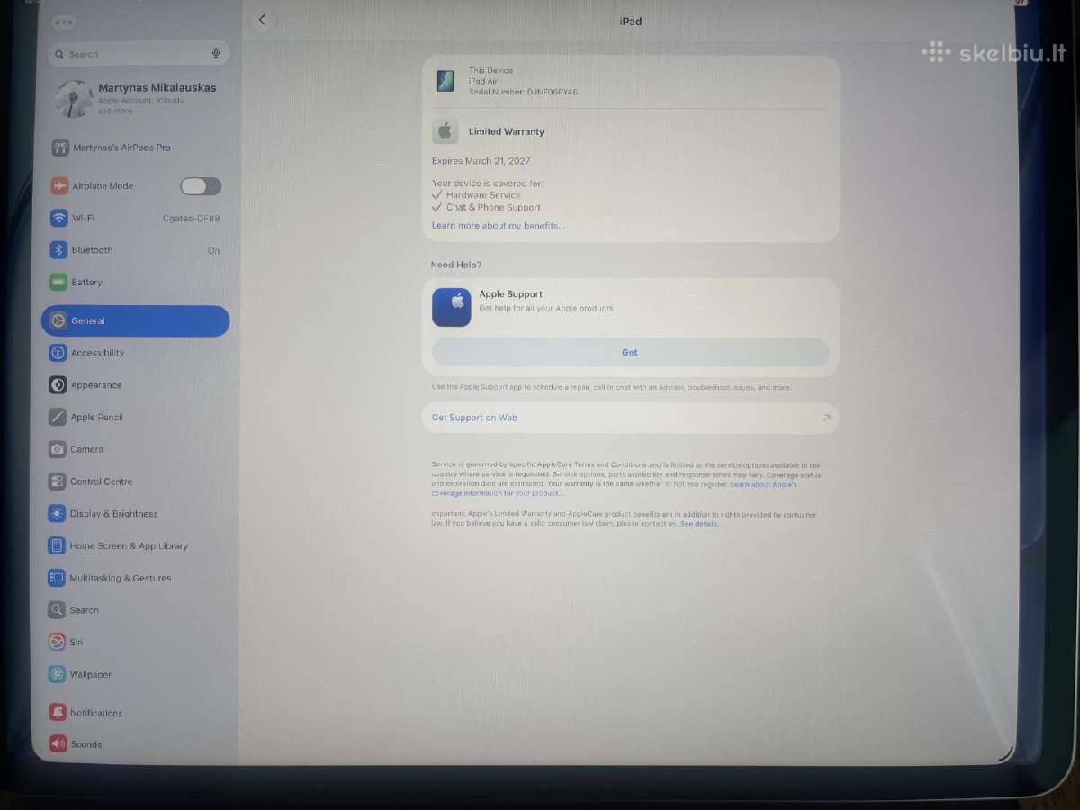 iPad Air 13" (M3, 2025, 128gb) - nuotraukos Nr. 3