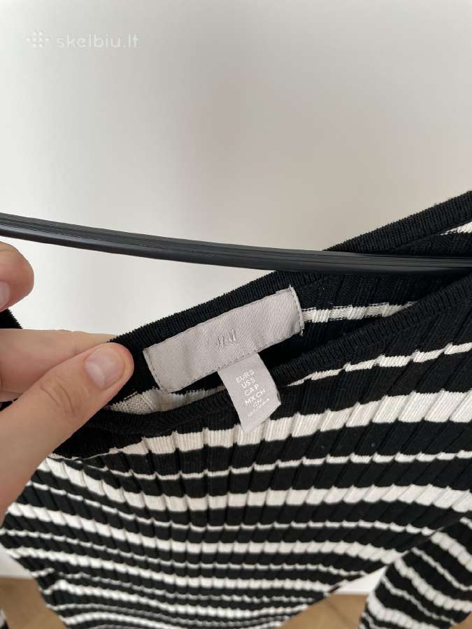 H&m dryžuota prigludusi midi suknelė S dydis - nuotraukos Nr. 3