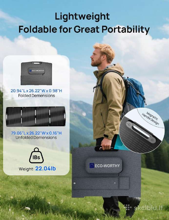 A948 200 W nešiojama sulanksoma saulės panelė - nuotraukos Nr. 3