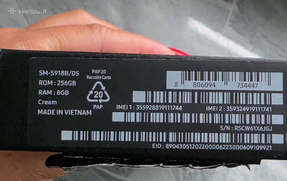 Samsung Galaxy S23 Ultra 256gb Cream - nuotraukos Nr. 4