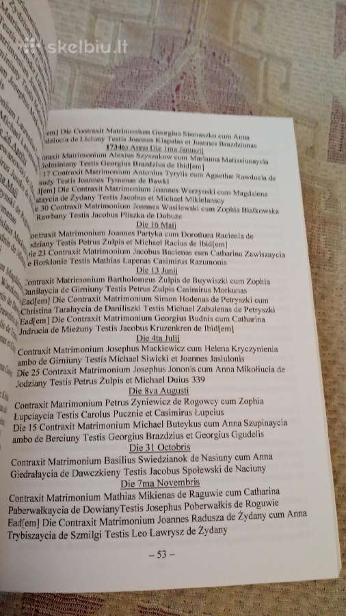 Senosios Krinčino bažnyčios knygos 1697-1797 - nuotraukos Nr. 3