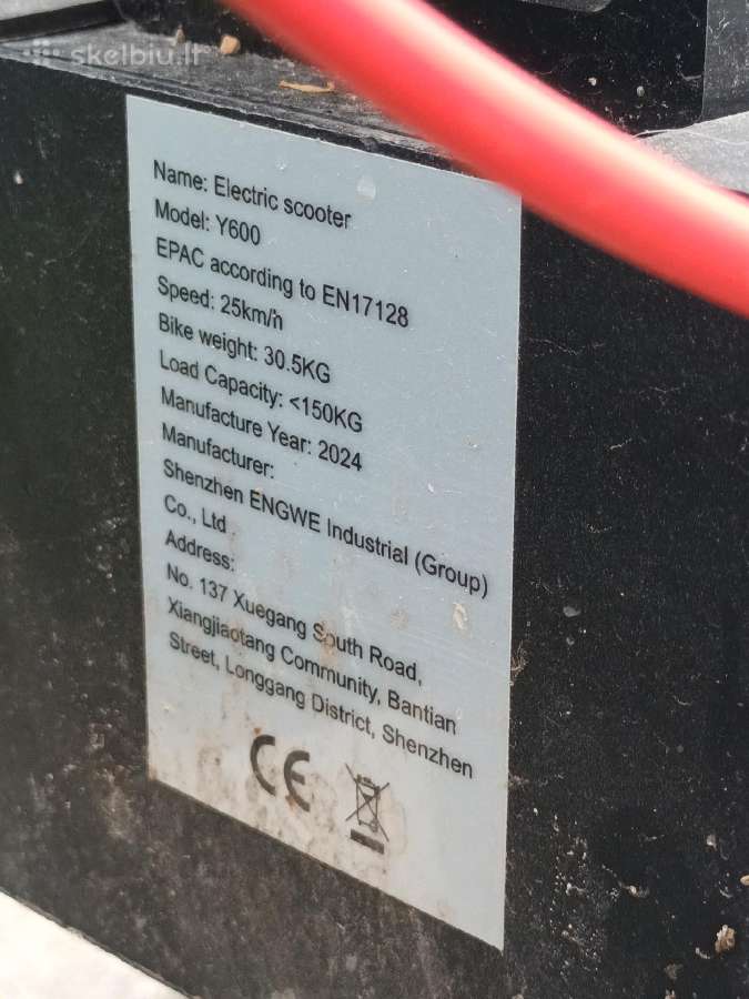 Engwe Y600 – galingas elektrinis paspirtukas - nuotraukos Nr. 2