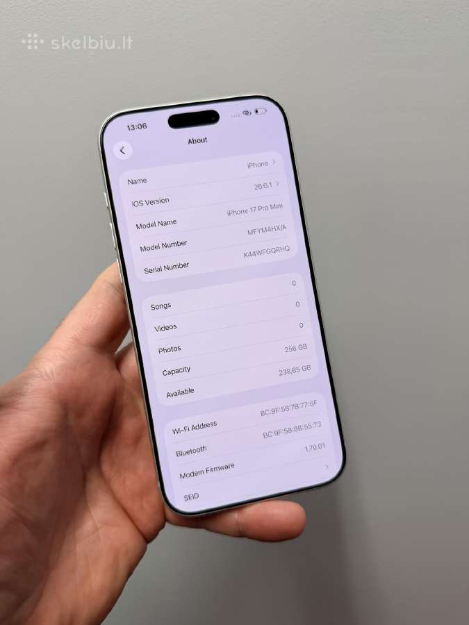 Idealus Apple iPhone 17 Pro Max, 256gb - nuotraukos Nr. 8