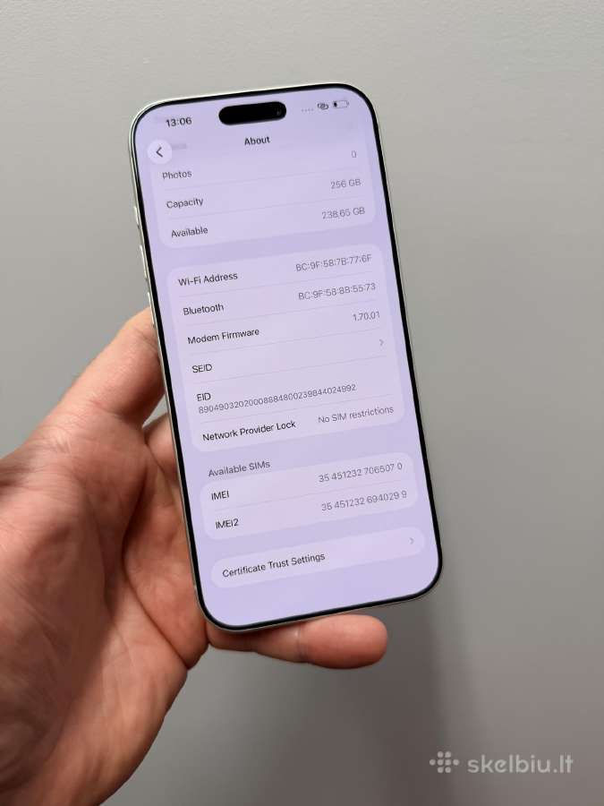 Idealus Apple iPhone 17 Pro Max, 256gb - nuotraukos Nr. 9