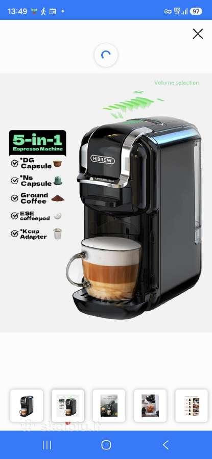 Espresso kavos aparatas su kapsulem ar be ju. - nuotraukos Nr. 3