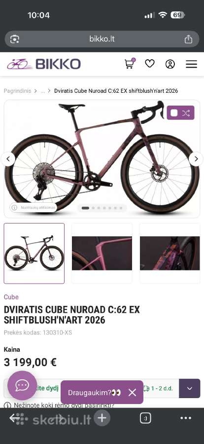 Cube nuroad c:62 ex dviračiai S ir L dydis - nuotraukos Nr. 9