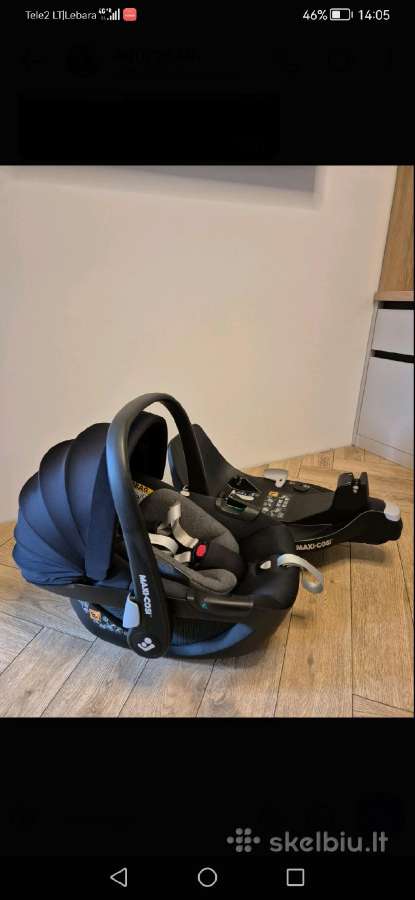 Maxi cosi peble 360 kartu su familyfix 360 - nuotraukos Nr. 2