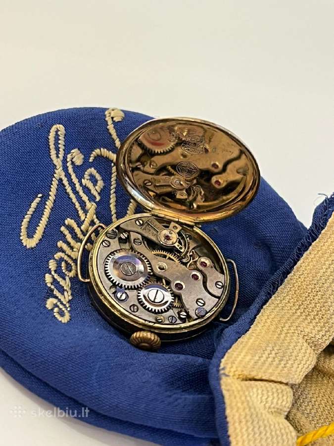 Vintažinis laikrodis Perret Fils Brenets, 14k gold - nuotraukos Nr. 2