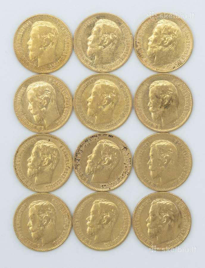 5 rublių Nikolajaus II monetos - nuotraukos Nr. 2