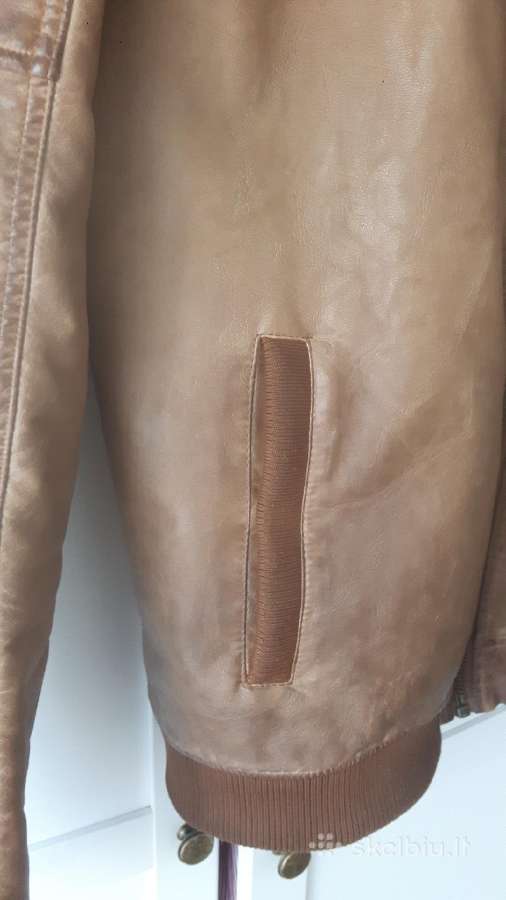Odinė striukė Bershka Dydis L, XL - nuotraukos Nr. 4