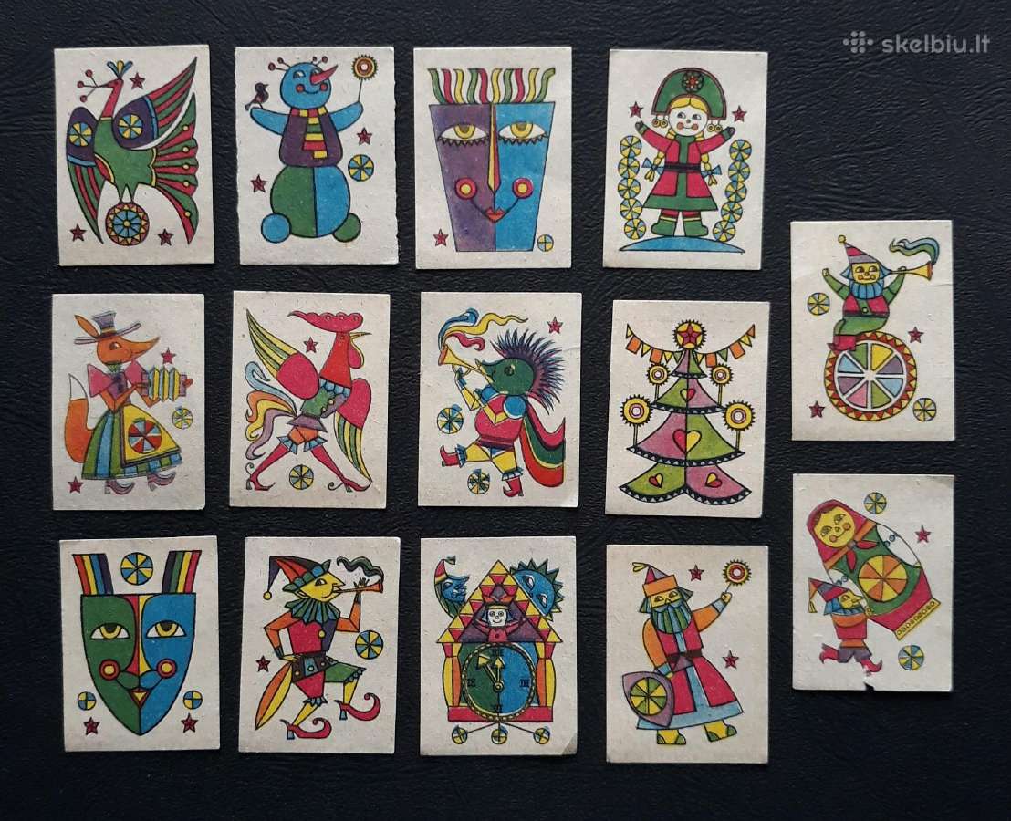 Degtukų etiketė Naujametinė 1970-ji Serija-26vnt - nuotraukos Nr. 2
