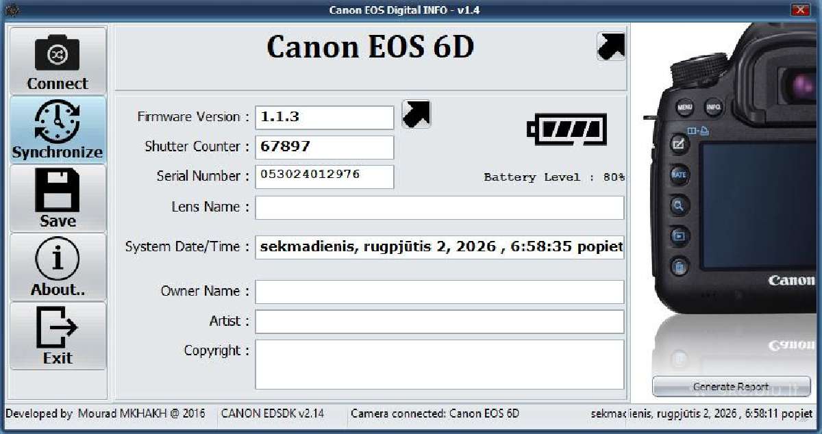Canon EOS 6d (Wg) - nuotraukos Nr. 8