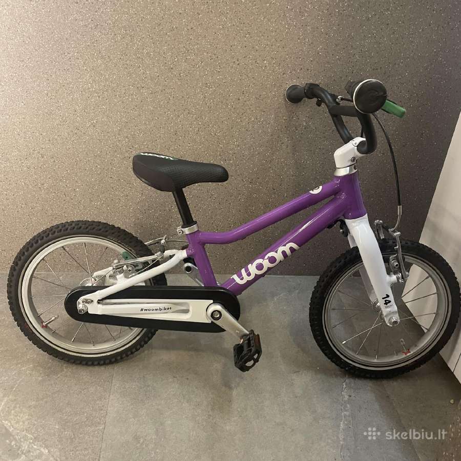 Woom 2 violetinis dviratukas - nuotraukos Nr. 3