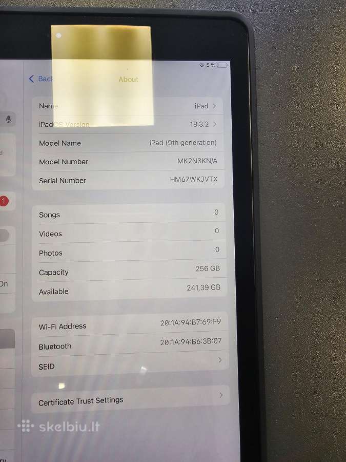 Apple iPad 9 2021m. 256gb - nuotraukos Nr. 7