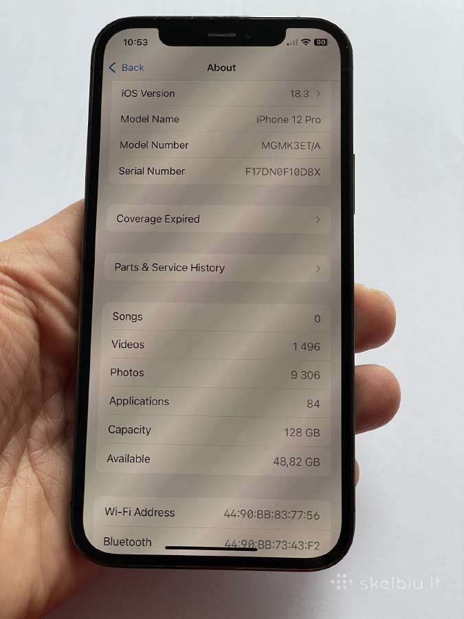 Parduodu prižiūrėtą iPhone 12 Pro 12 graphite grey - nuotraukos Nr. 8