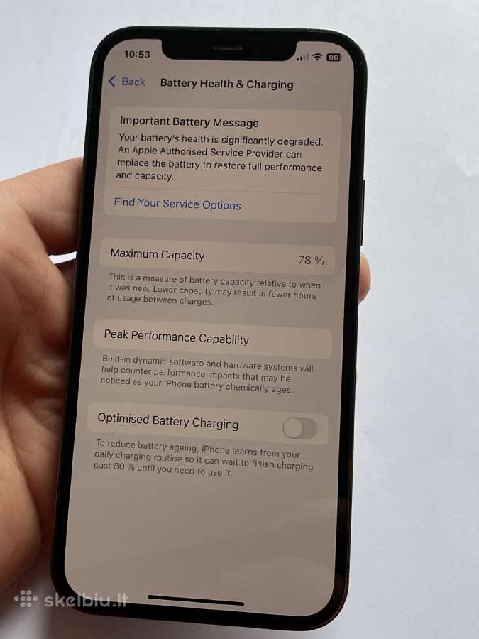 Parduodu prižiūrėtą iPhone 12 Pro 12 graphite grey - nuotraukos Nr. 9