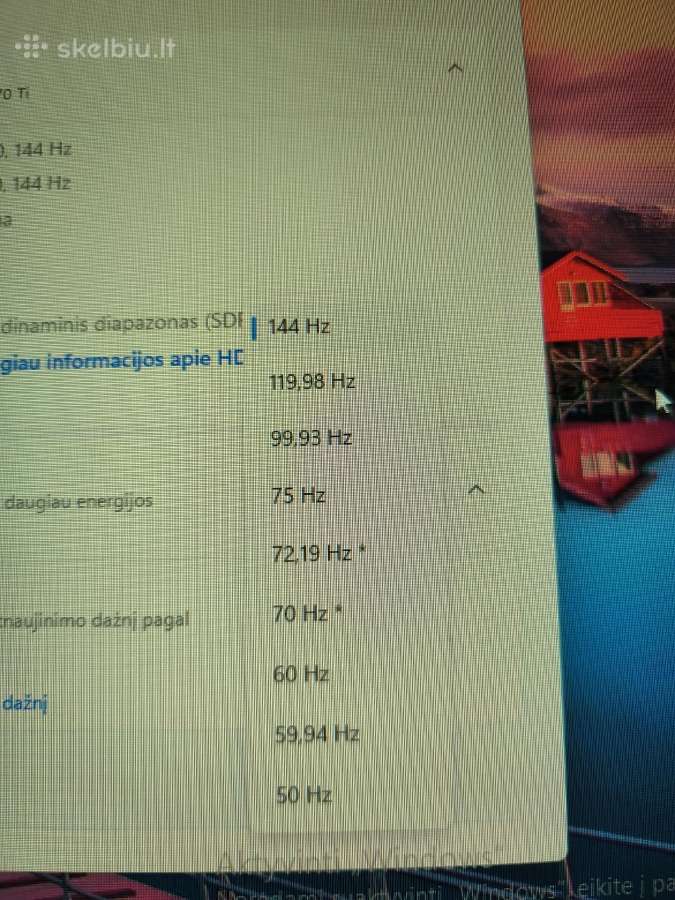 Lenovo g27-20 monitor 144 hz jei ka rašyt mesenger - nuotraukos Nr. 2