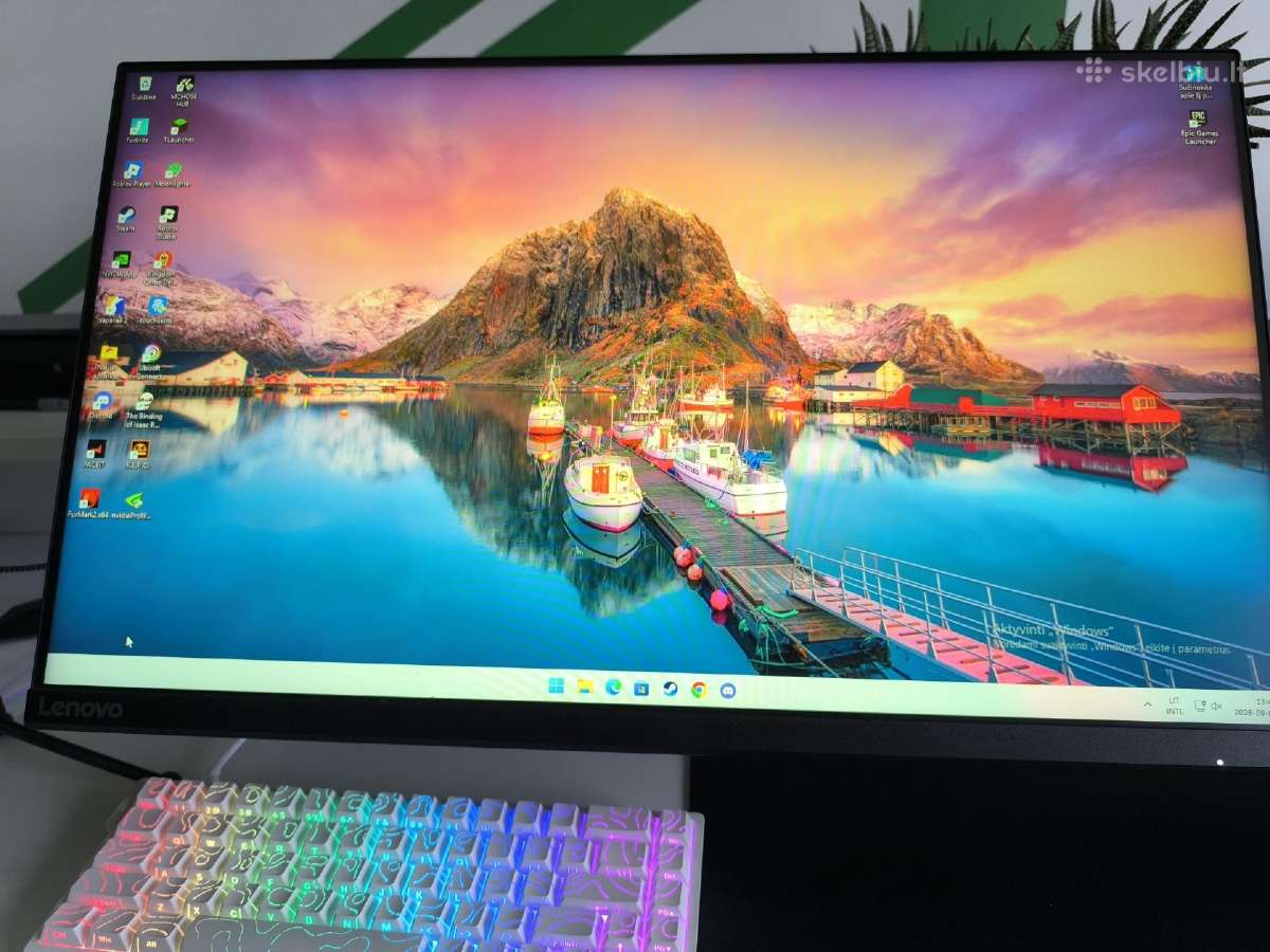 Lenovo g27-20 monitor 144 hz jei ka rašyt mesenger - nuotraukos Nr. 3