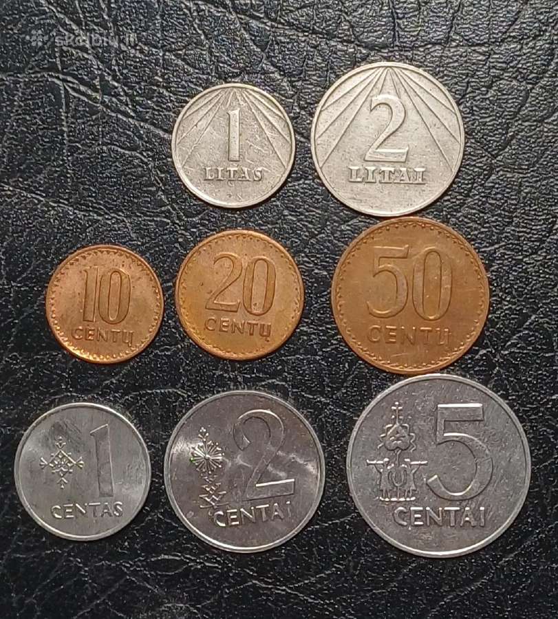 1991m. Monetų rinkinukas (be 5litų) - nuotraukos Nr. 5