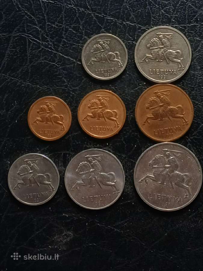 1991m. Monetų rinkinukas (be 5litų) - nuotraukos Nr. 7