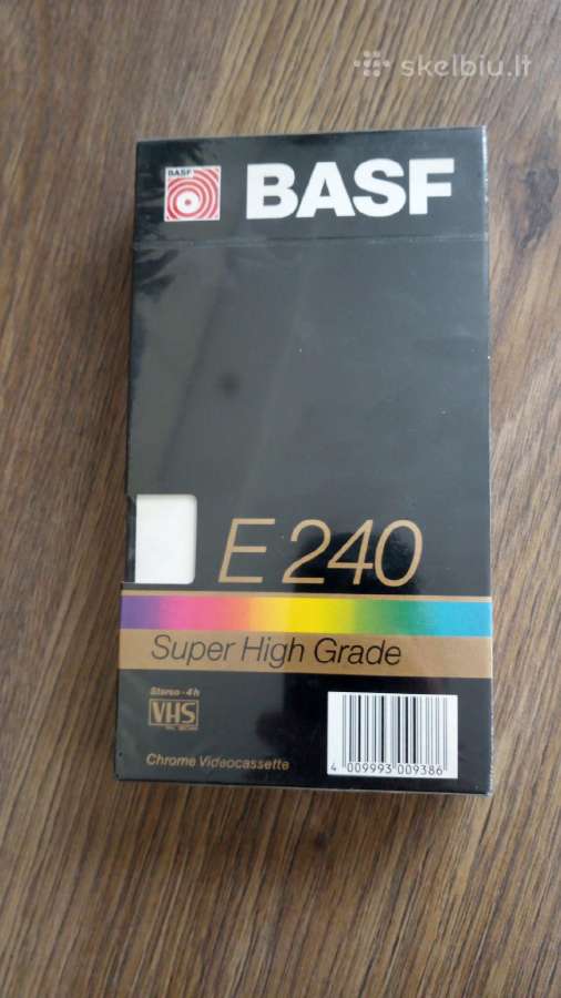 Vhs video tape. Basf E 240 super high grade -4h. - nuotraukos Nr. 2