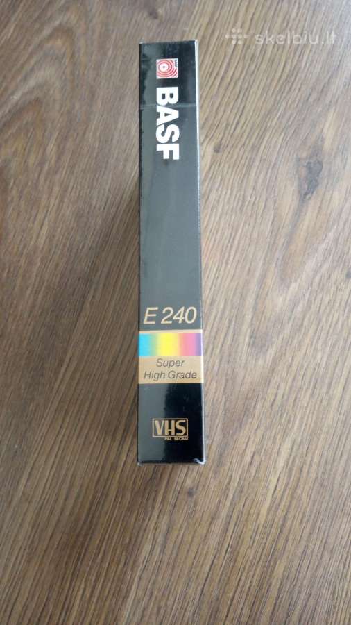 Vhs video tape. Basf E 240 super high grade -4h. - nuotraukos Nr. 4