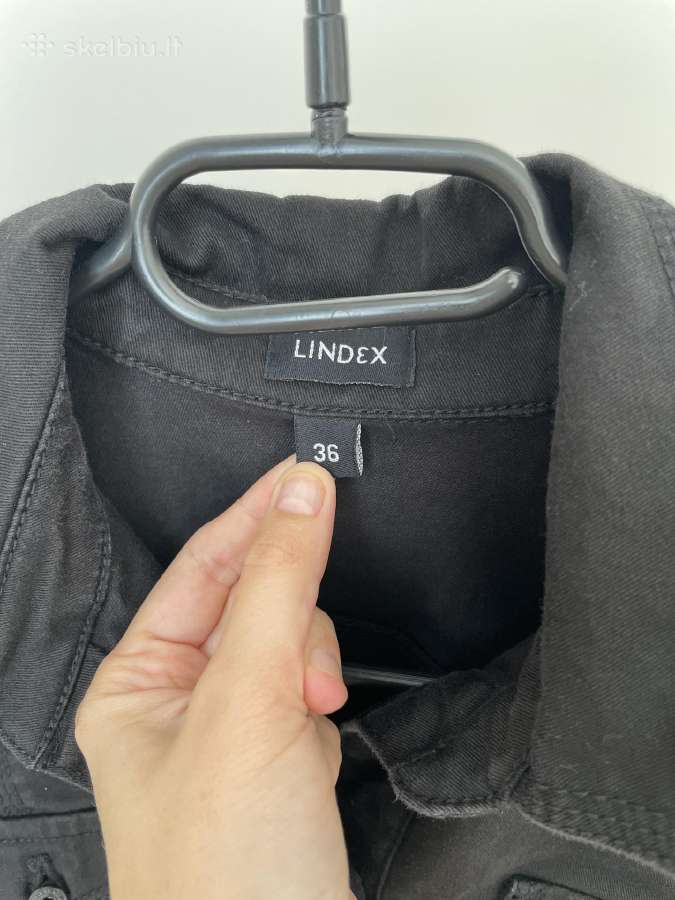Lindex juoda džinsinio tipo suknelė 36 dydis - nuotraukos Nr. 3