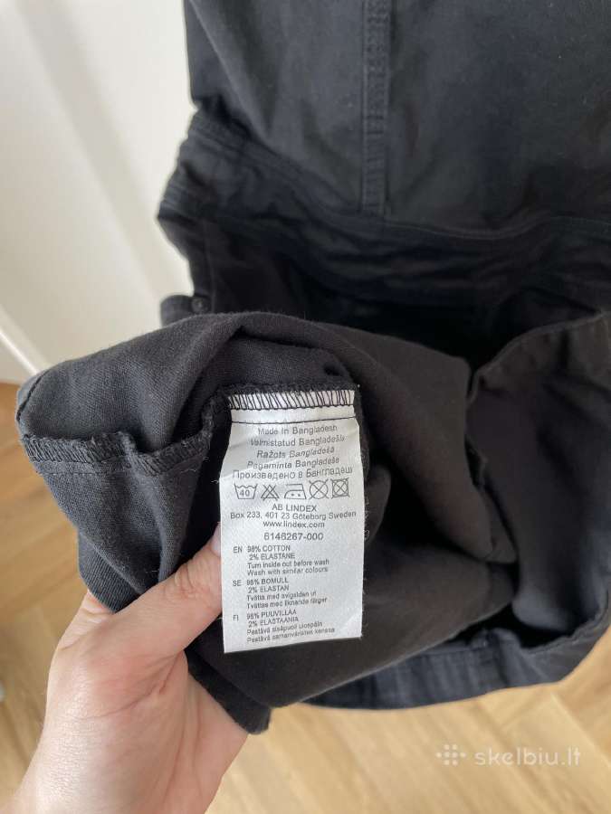 Lindex juoda džinsinio tipo suknelė 36 dydis - nuotraukos Nr. 6