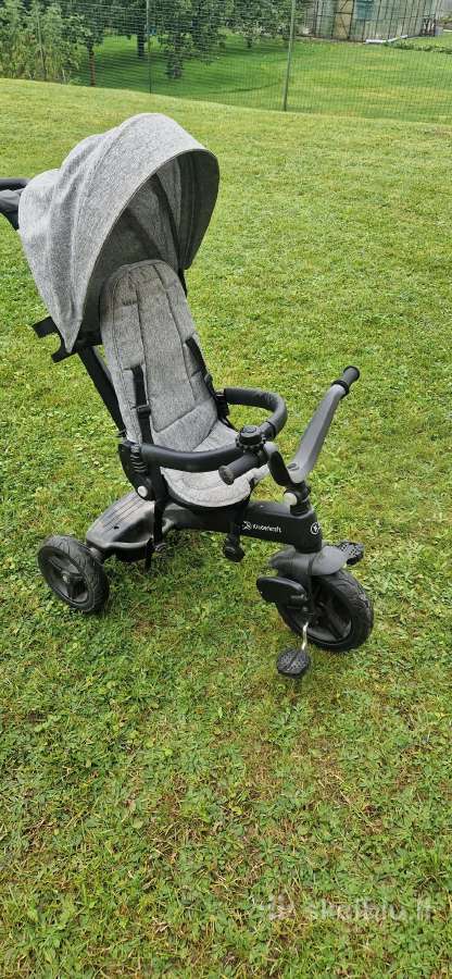Triratukas-vežimėlis Kinderkraft (3-in-1), pilkas - nuotraukos Nr. 2