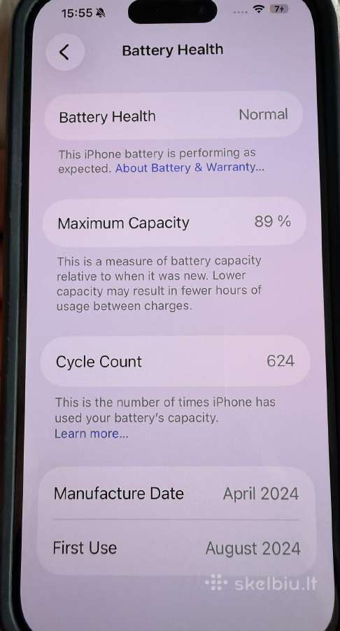 iPhone 15 Pro 128gb - nuotraukos Nr. 5