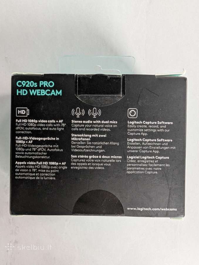 Logitech C920s Pro HD Webcam - nuotraukos Nr. 2