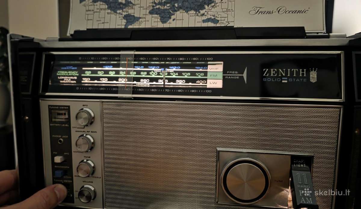 Zenith Trans-oceanic Royal D7000y Radijo Imtuvas - nuotraukos Nr. 23