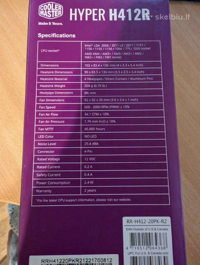 Motininės plokštės Cpu aušintuvas - nuotraukos Nr. 4