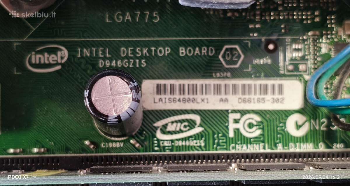 Intel D946gzis (Isleton) - nuotraukos Nr. 3