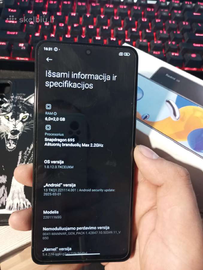Xiaomi redmi note 11 pro 5G - nuotraukos Nr. 2