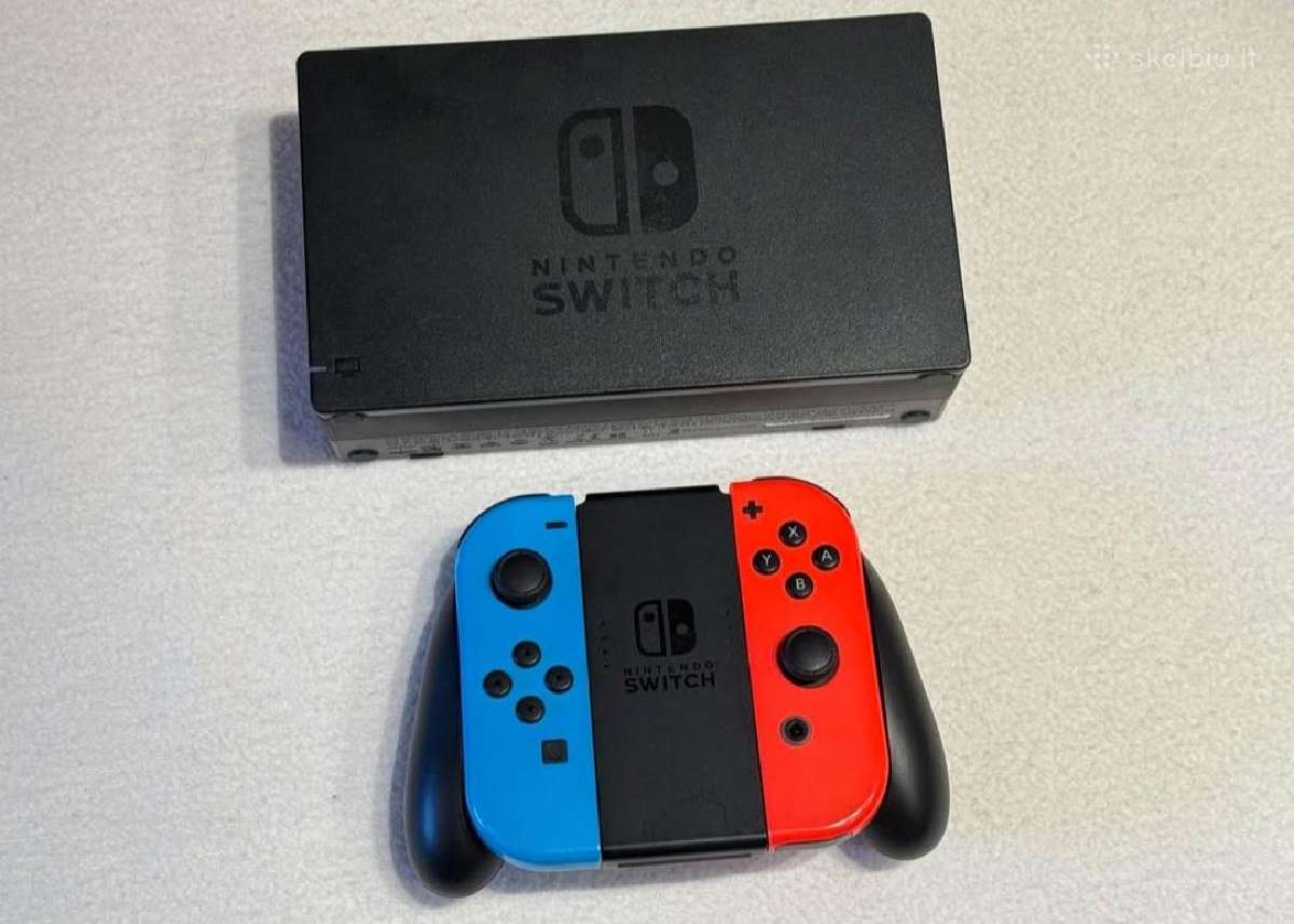 Nintendo Switch V2 Red & Blue 32gb - nuotraukos Nr. 2
