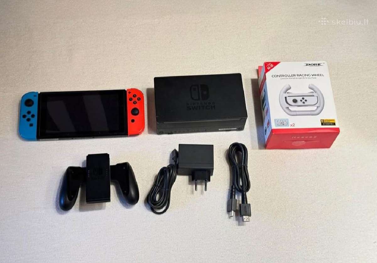 Nintendo Switch V2 Red & Blue 32gb - nuotraukos Nr. 4