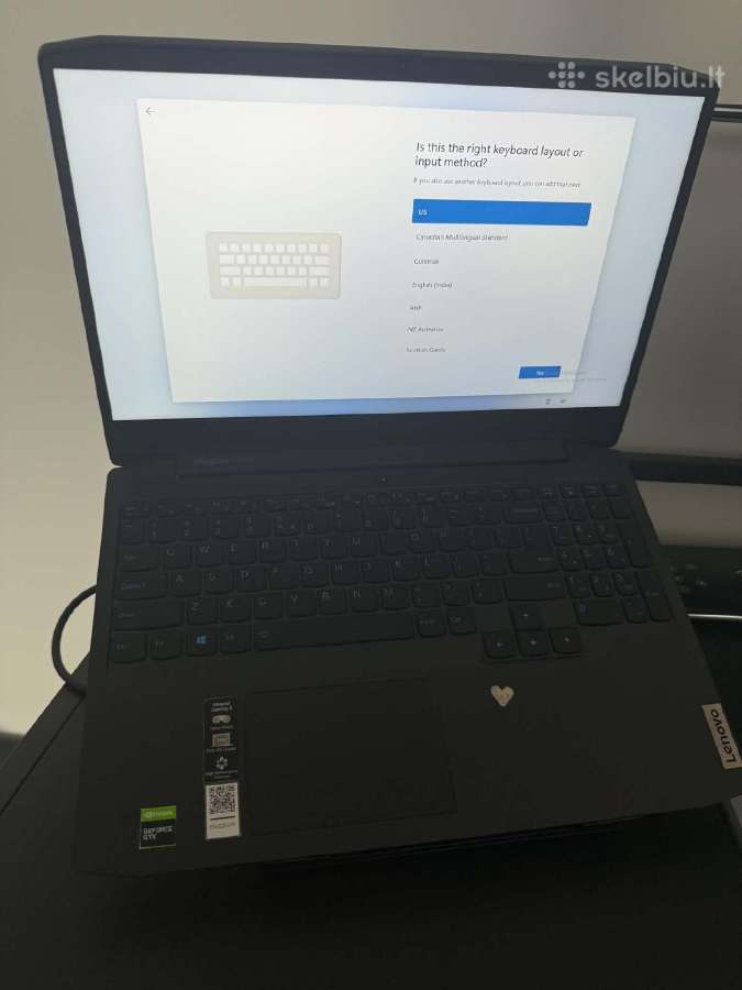 Lenovo Ideapad Gaming 3 nešiojamas kompiuteris - nuotraukos Nr. 3